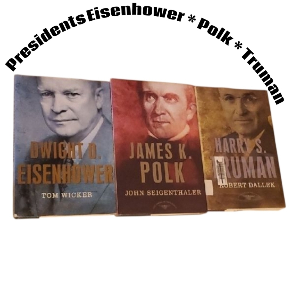 Presidential History Biography Books Of 3 Presidents : Eisenhower Polk Truman - Picture 2 of 15
